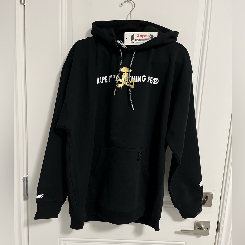 NWT - AAPE by A Bathing Ape (BAPE) Logo Hoodie - Men Size L/Women Size XL